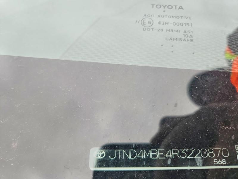 52040446 :رقم المزاد ، JTND4MBE4R3220870 vin ، 2024 Toyota Corolla Hatchback مزاد بيع