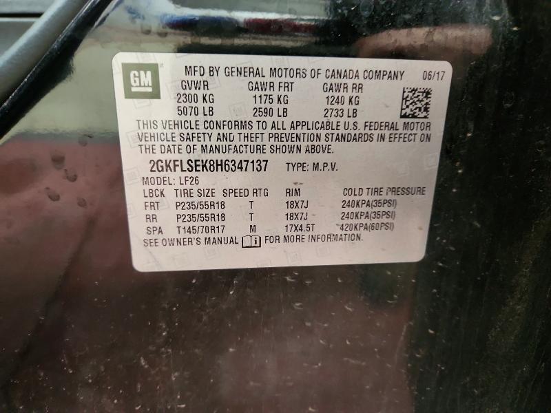 51200666 :رقم المزاد ، 2GKFLSEK8H6347137 vin ، 2017 Gmc Terrain مزاد بيع