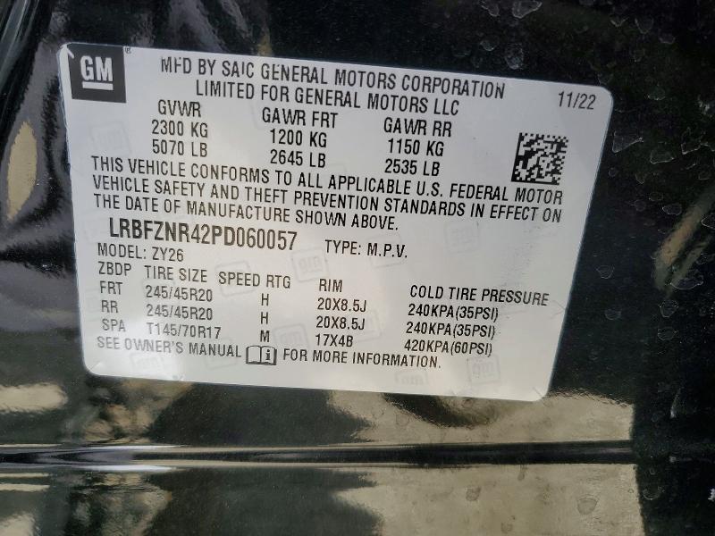 2023 Buick Envision მანქანა იყიდება აუქციონზე, vin: LRBFZNR42PD060057, აუქციონის ნომერი: 51840496