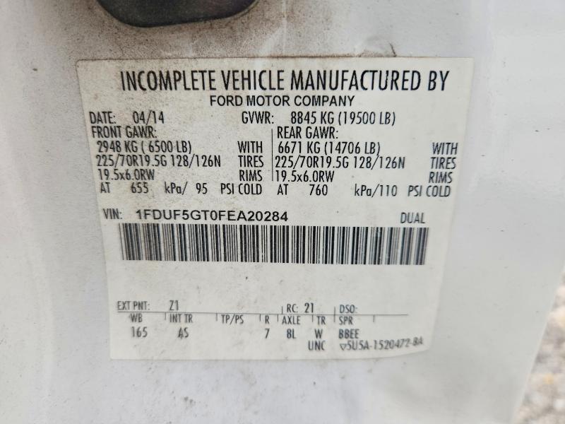 2015 Ford F550 მანქანა იყიდება აუქციონზე, vin: 1FDUF5GT0FEA20284, აუქციონის ნომერი: 51314806