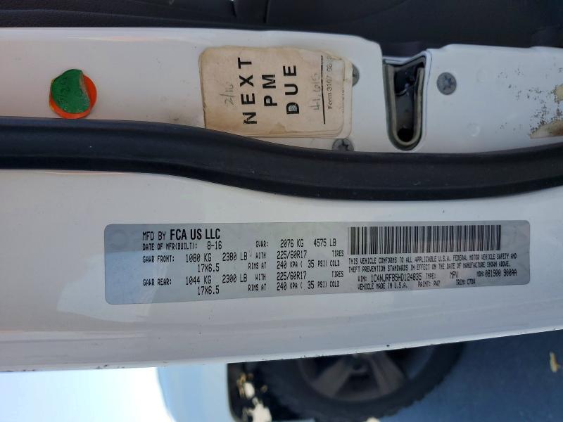 Aukcja sprzedaży 2017 Jeep Patriot, vin: 1C4NJRFB5HD124835, numer aukcji: 51209976
