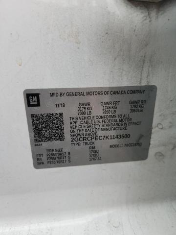 2019 Chevrolet Silverado Ld მანქანა იყიდება აუქციონზე, vin: 2GCRCPEC7K1143500, აუქციონის ნომერი: 51810396