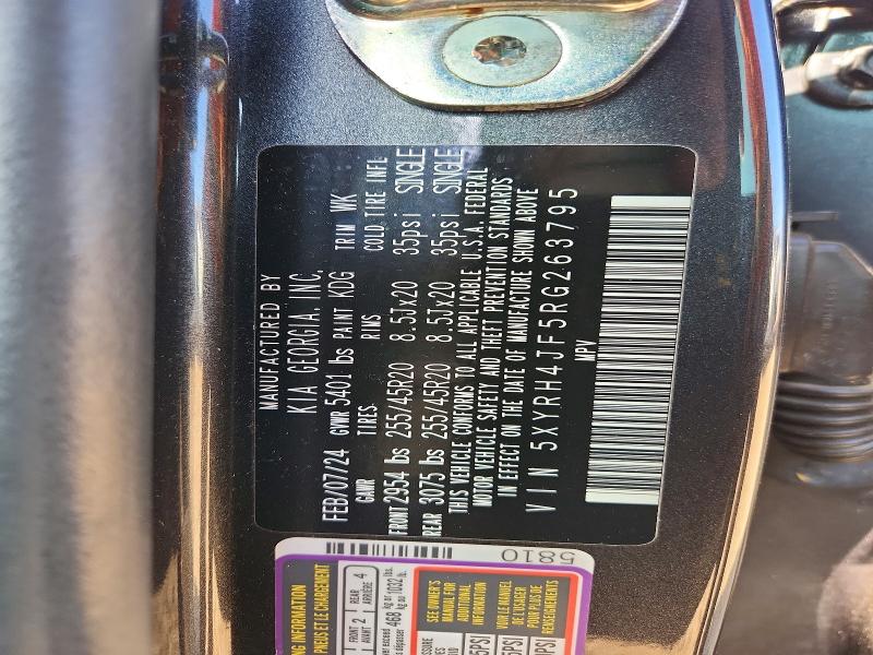 Продажа на аукционе авто 2024 Kia Sorento, vin: 5XYRH4JF5RG263795, номер лота: 50108736