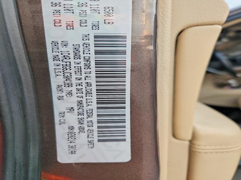 Продажа на аукционе авто 2018 Jeep Grand Cherokee, vin: 1C4RJFBG6JC304189, номер лота: 51673506