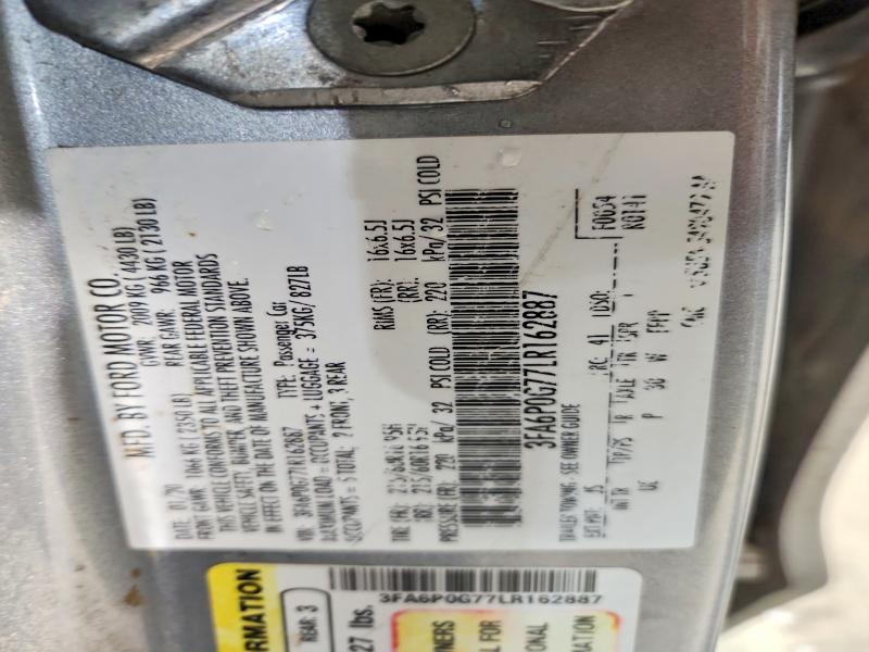 Aukcja sprzedaży 2020 Ford Fusion, vin: 3FA6P0G77LR162887, numer aukcji: 49431716