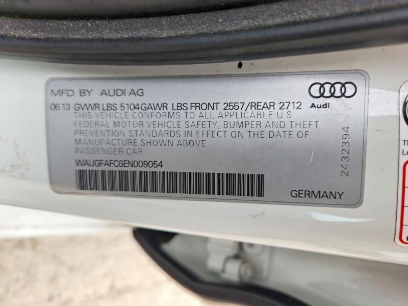 Aukcja sprzedaży 2014 Audi A6, vin: WAUGFAFC6EN009054, numer aukcji: 49886816