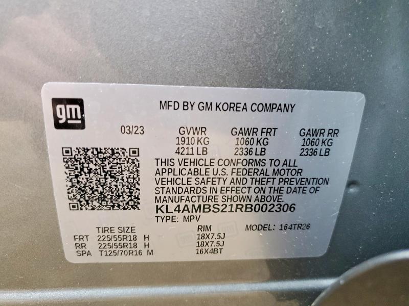 48313066 :رقم المزاد ، KL4AMBS21RB002306 vin ، 2024 Buick Encore Gx مزاد بيع
