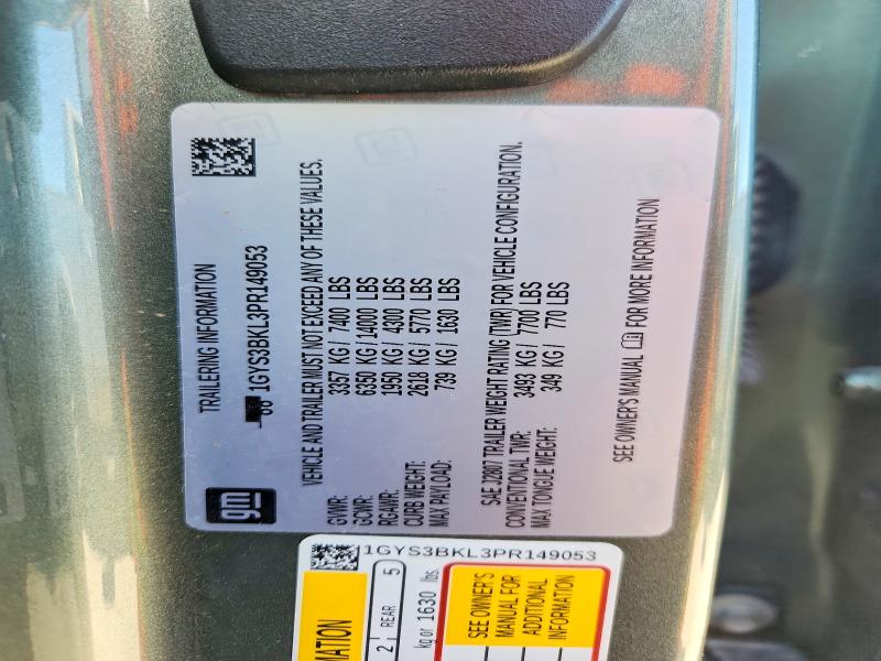 Aukcja sprzedaży 2023 Cadillac Escalade, vin: 1GYS3BKL3PR149053, numer aukcji: 50558586