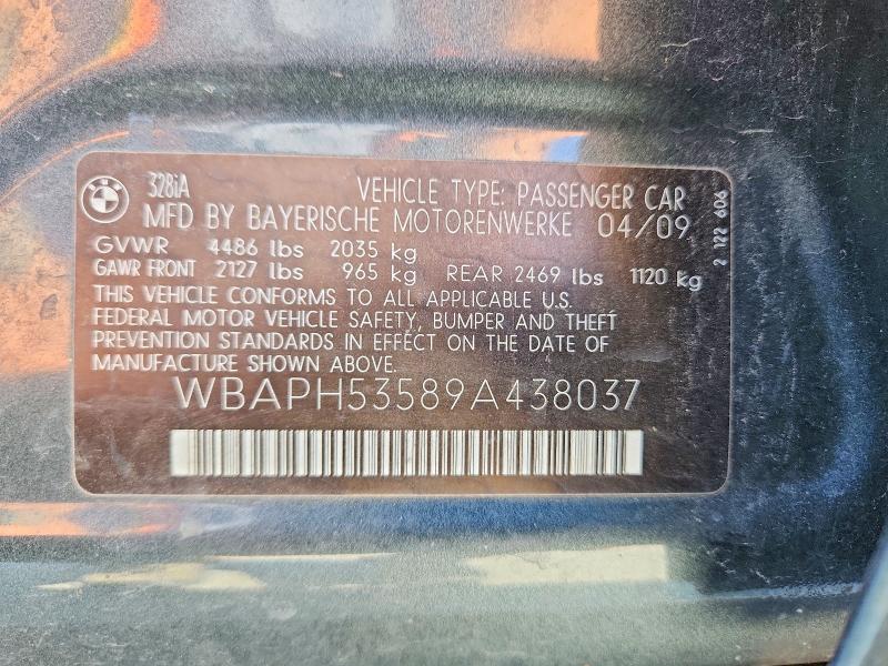 Aukcja sprzedaży 2009 Bmw 328, vin: WBAPH53589A438037, numer aukcji: 48629666