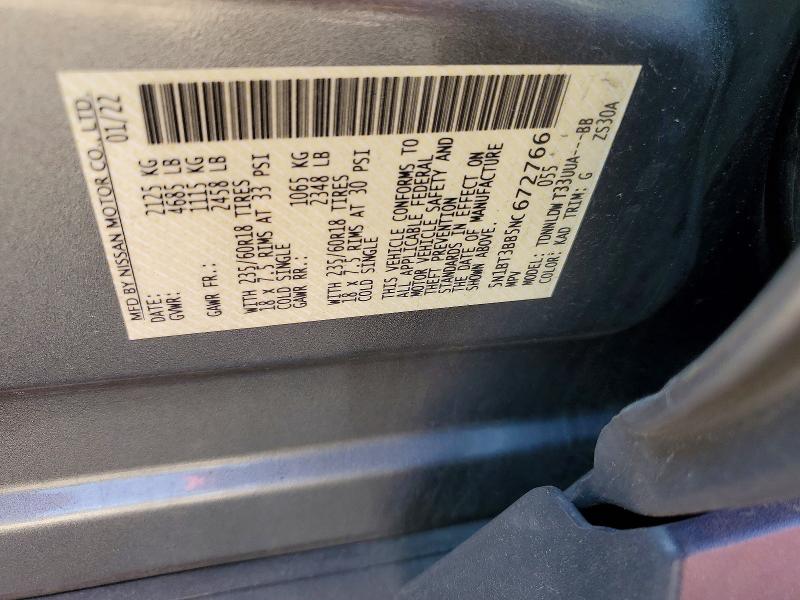Продажа на аукционе авто 2022 Nissan Rogue, vin: 5N1BT3BB5NC672766, номер лота: 50588116