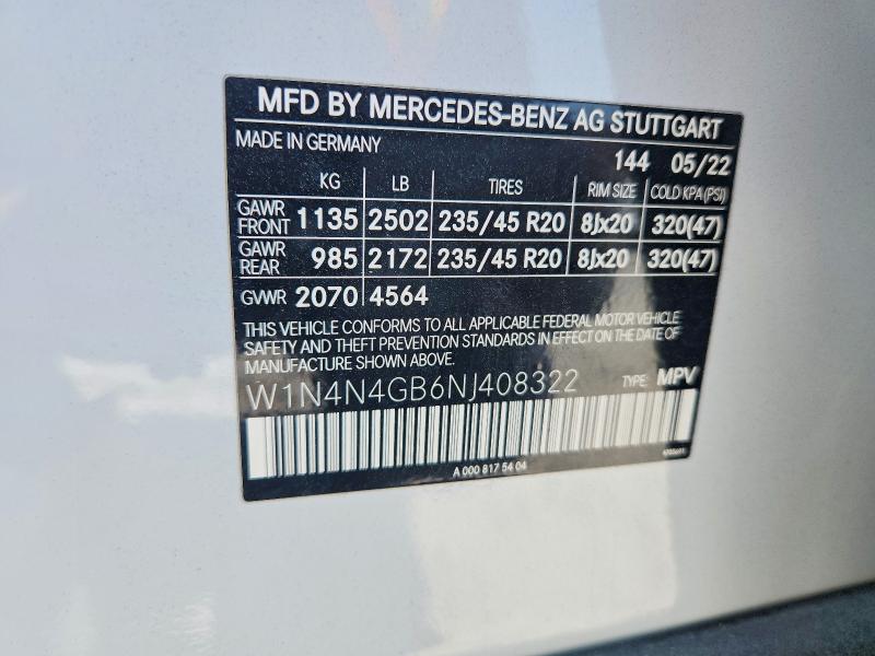 Продажа на аукционе авто 2022 Mercedes-benz Gla, vin: W1N4N4GB6NJ408322, номер лота: 50146976