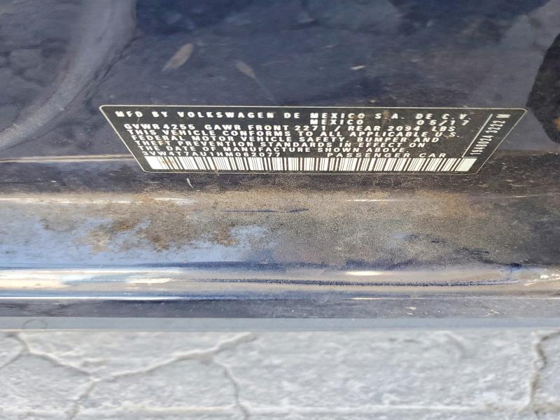 50650316 :رقم المزاد ، 3VW4T7AU1HM062077 vin ، 2017 Volkswagen Gti مزاد بيع