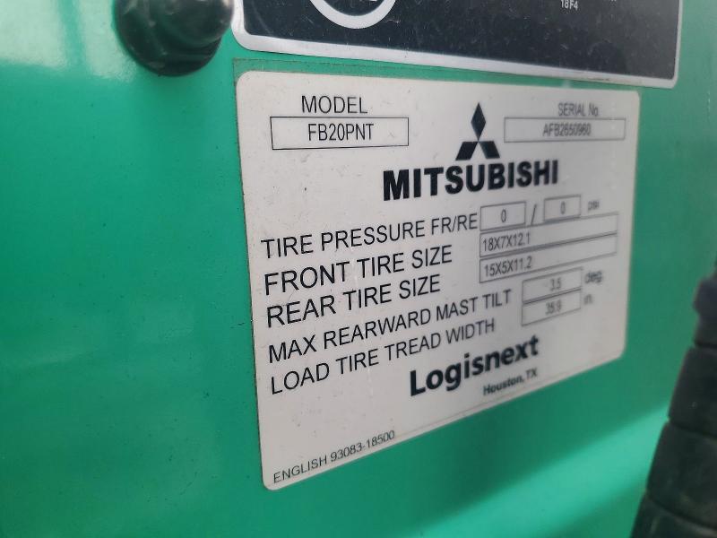 Aukcja sprzedaży 2000 Mitsubishi Industrial Equipment, vin: AFB2650960, numer aukcji: 48713856