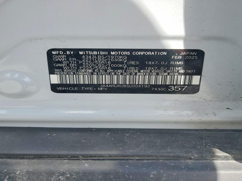 Aukcja sprzedaży 2025 Mitsubishi Outlander Sport, vin: JA4ARUAU8SU004192, numer aukcji: 48545266