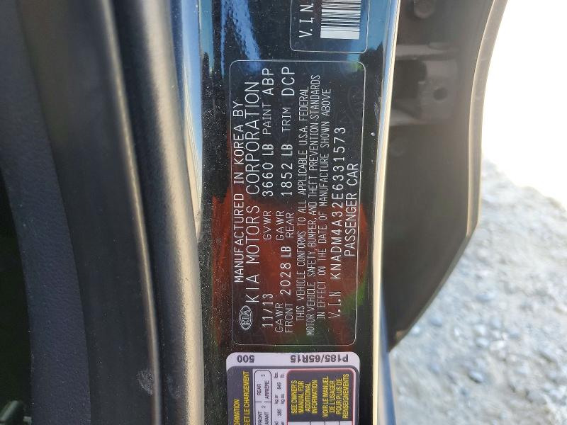 2014 Kia Rio მანქანა იყიდება აუქციონზე, vin: KNADM4A32E6331573, აუქციონის ნომერი: 51603626