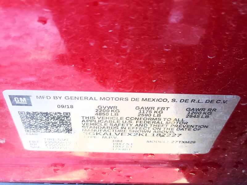 Продаж на аукціоні авто 2019 Gmc Terrain, vin: 3GKALVEX2KL182227, номер лоту: 49042646