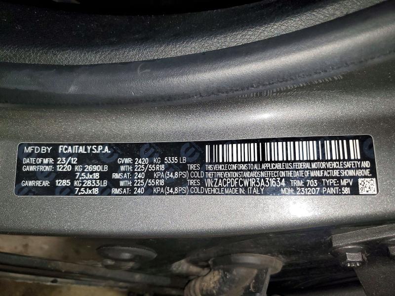 Продажа на аукционе авто 2024 Dodge Hornet, vin: ZACPDFCW1R3A31634, номер лота: 49950616