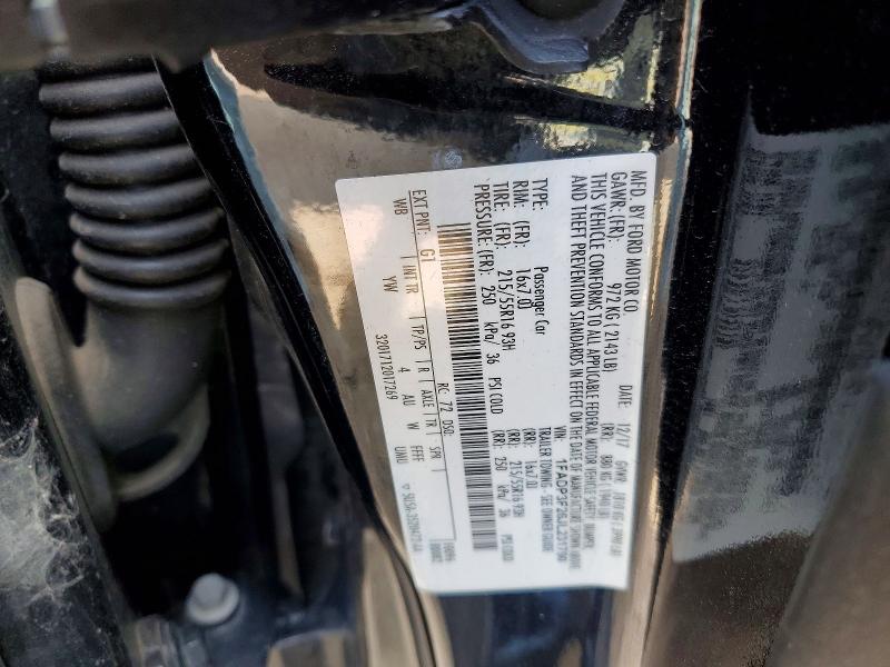 51545606 :رقم المزاد ، 1FADP3F26JL231790 vin ، 2018 Ford Focus مزاد بيع