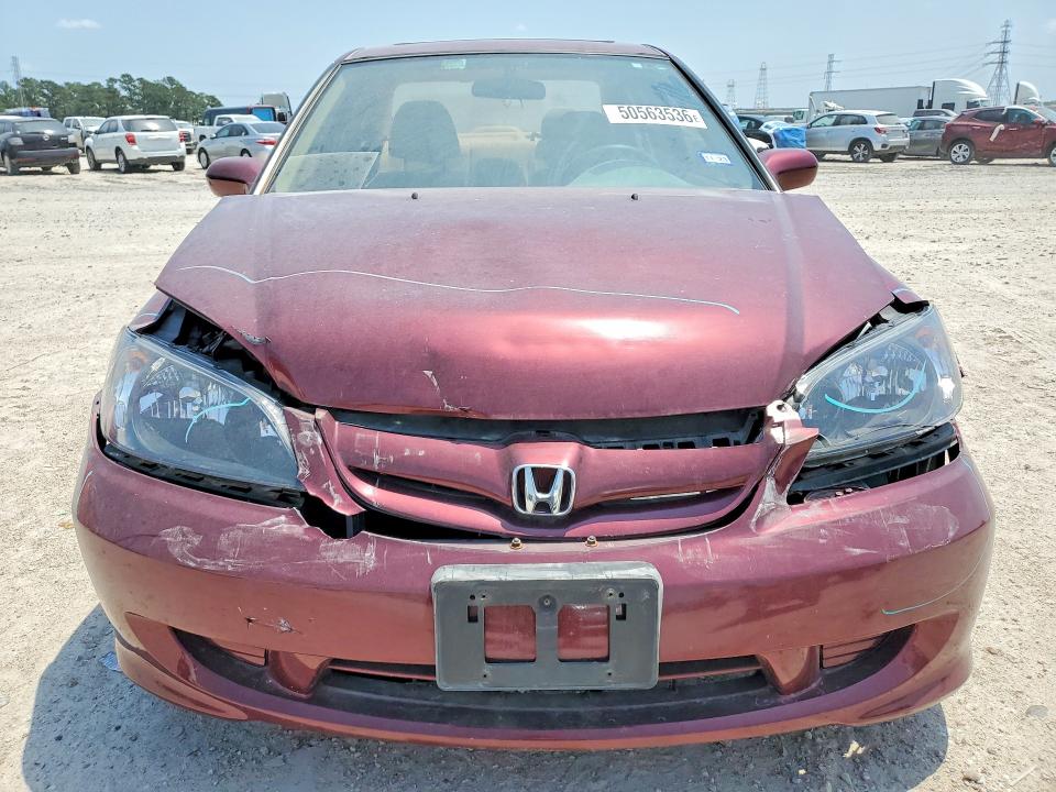 2004 Honda Civic მანქანა იყიდება აუქციონზე, vin: 2HGES267X4H511671, აუქციონის ნომერი: 50563536
