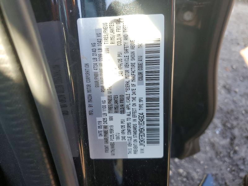 Продаж на аукціоні авто 2019 Mazda Cx-5, vin: JM3KFBDM6K1634904, номер лоту: 49167896