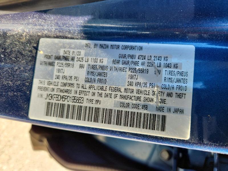 49093566 :رقم المزاد ، JM3KFBDM6P0195863 vin ، 2023 Mazda Cx-5 مزاد بيع