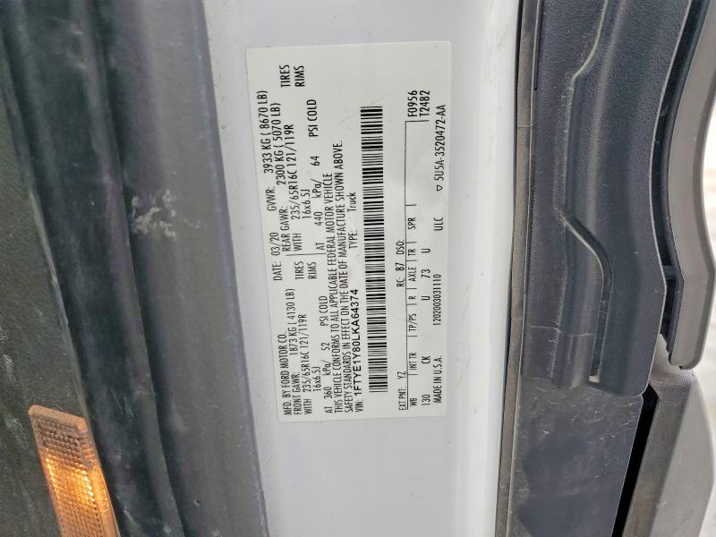 Продажа на аукционе авто 2020 Ford Transit, vin: 1FTYE1Y80LKA64374, номер лота: 49425986