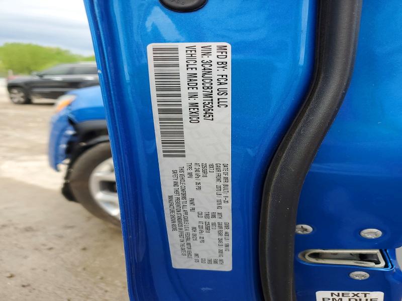 2021 Jeep Compass მანქანა იყიდება აუქციონზე, vin: 3C4NJCCB7MT526457, აუქციონის ნომერი: 48695796