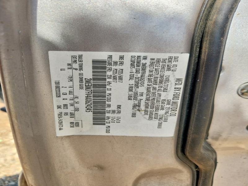 2010 Mercury Grand Marquis მანქანა იყიდება აუქციონზე, vin: 2MEBM7FV4AX624345, აუქციონის ნომერი: 50590846