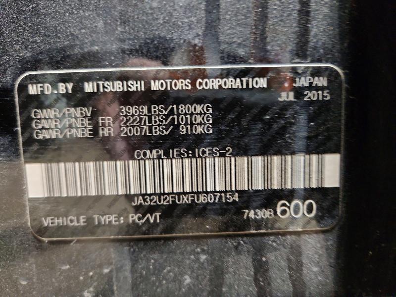 Продажа на аукционе авто 2015 Mitsubishi Lancer, vin: JA32U2FUXFU607154, номер лота: 51123186