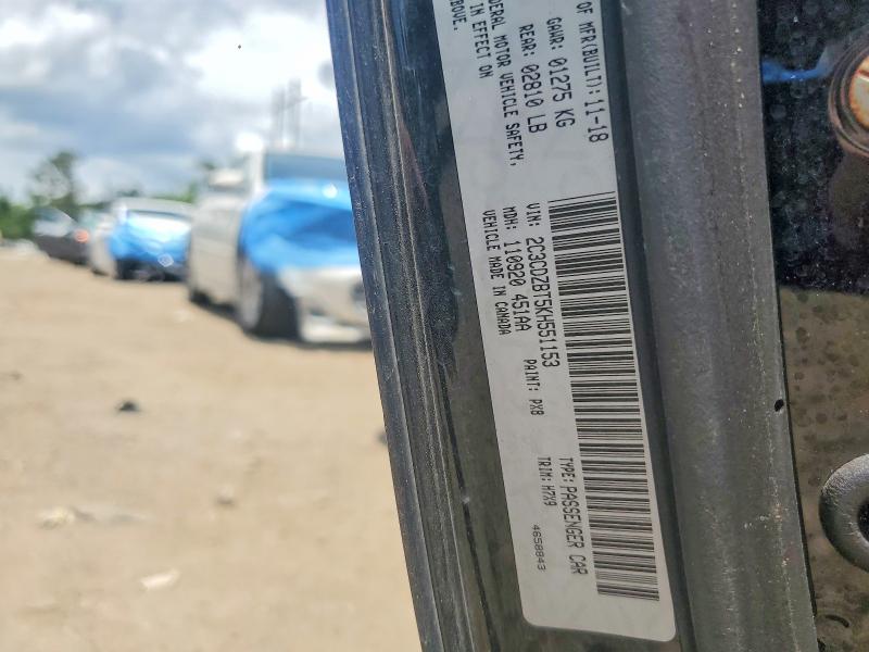 Продажа на аукционе авто 2019 Dodge Challenger, vin: 2C3CDZBT5KH551153, номер лота: 51316556