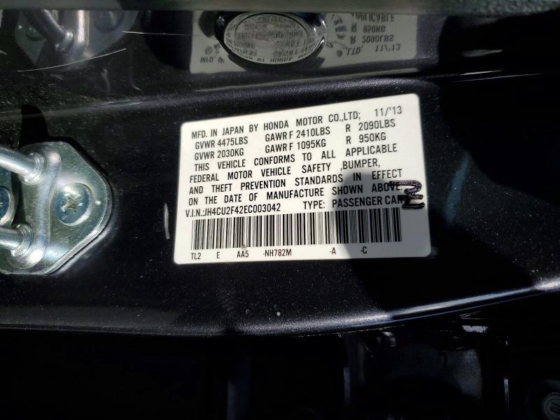 Продажа на аукционе авто 2014 Acura Tsx, vin: JH4CU2F42EC003042, номер лота: 49651086