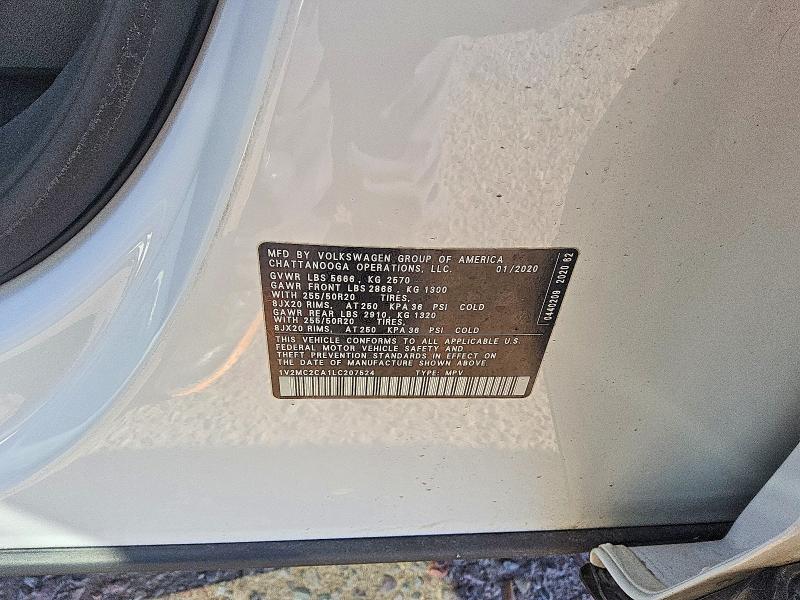 Aukcja sprzedaży 2020 Volkswagen Atlas Cross Sport, vin: 1V2MC2CA1LC207524, numer aukcji: 51454766