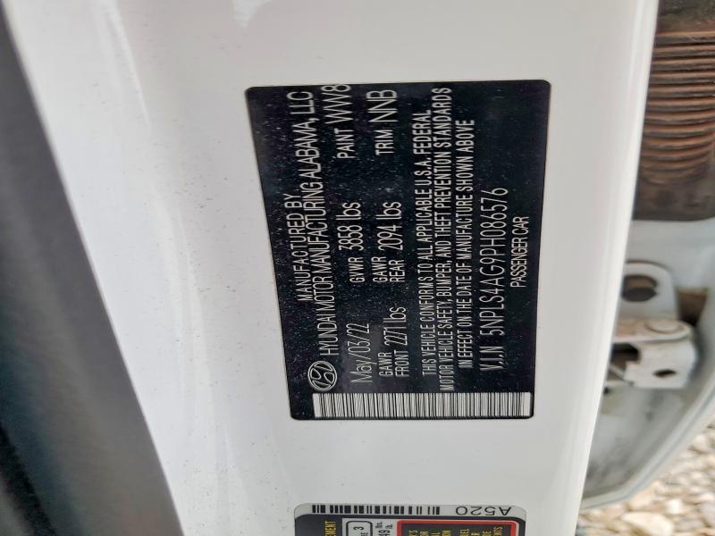 51403676 :رقم المزاد ، 5NPLS4AG9PH086576 vin ، 2023 Hyundai Elantra مزاد بيع