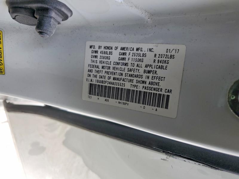 2017 Acura Tlx მანქანა იყიდება აუქციონზე, vin: 19UUB2F34HA005525, აუქციონის ნომერი: 48481306