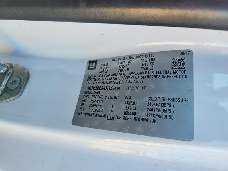 2018 Gmc Canyon მანქანა იყიდება აუქციონზე, vin: 1GTH5BEA4J1120896, აუქციონის ნომერი: 49289976