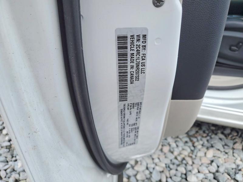 49165686 :رقم المزاد ، 2C4RC1L70NR207322 vin ، 2022 Chrysler Pacifica مزاد بيع