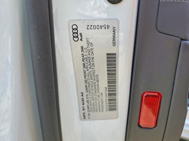 Aukcja sprzedaży 2025 Audi S5, vin: WAUC4CF51SA011444, numer aukcji: 51019216