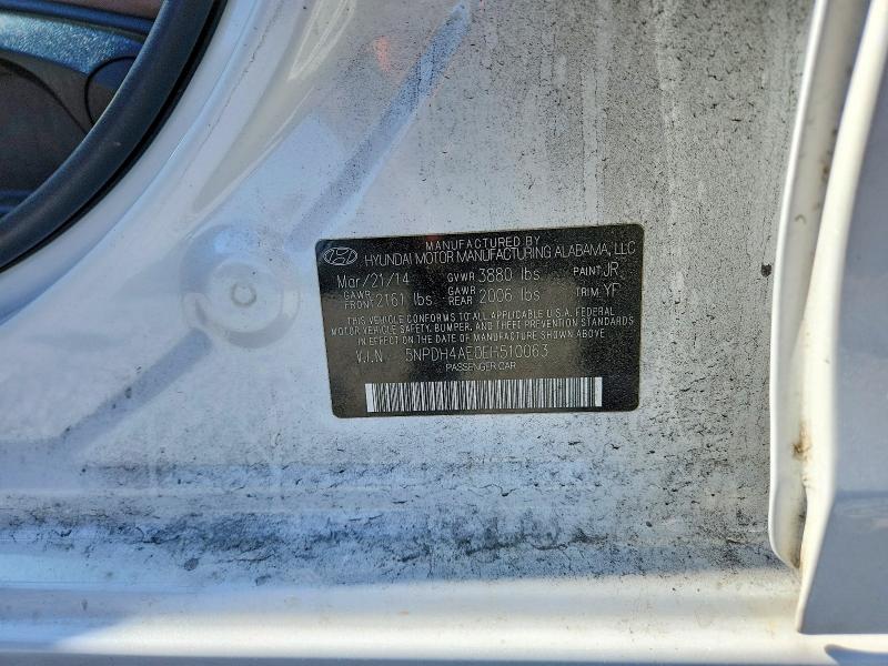Продажа на аукционе авто 2014 Hyundai Elantra, vin: 5NPDH4AE0EH510063, номер лота: 49762706