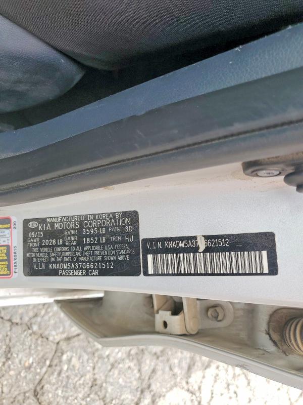 Aukcja sprzedaży 2016 Kia Rio, vin: KNADM5A37G6621512, numer aukcji: 48540776