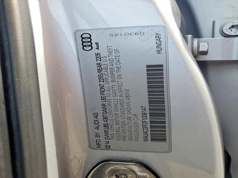 Продажа на аукционе авто 2015 Audi A3, vin: WAUACGFF2F1008147, номер лота: 50947836
