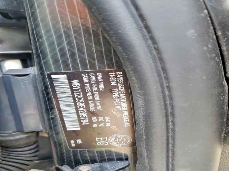 2014 Bmw I3 მანქანა იყიდება აუქციონზე, vin: WBY1Z2C58EV285794, აუქციონის ნომერი: 50434456