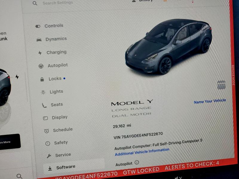 74586945 :رقم المزاد ، 7SAYGDEE4NF522670 vin ، 2022 Tesla Model Y مزاد بيع