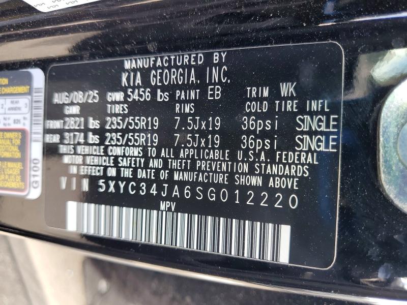 51293156 :رقم المزاد ، 5XYC34JA6SG012220 vin ، 2025 Kia Ev6 مزاد بيع