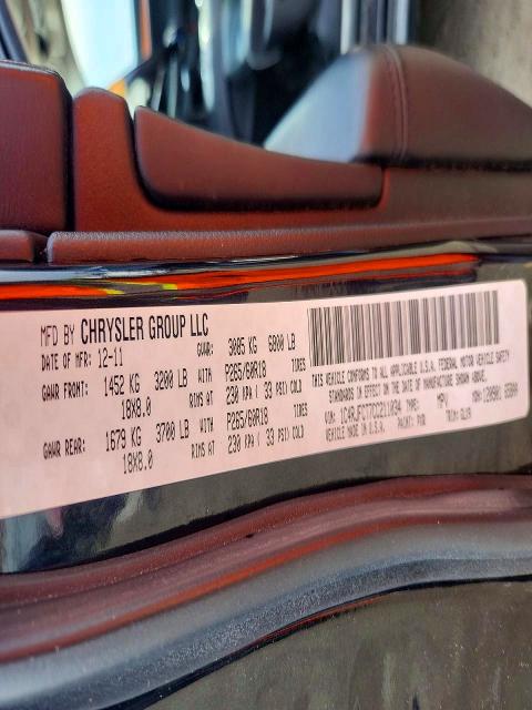 Продажа на аукционе авто 2012 Jeep Grand Cherokee, vin: 1C4RJFCT7CC211034, номер лота: 47877456