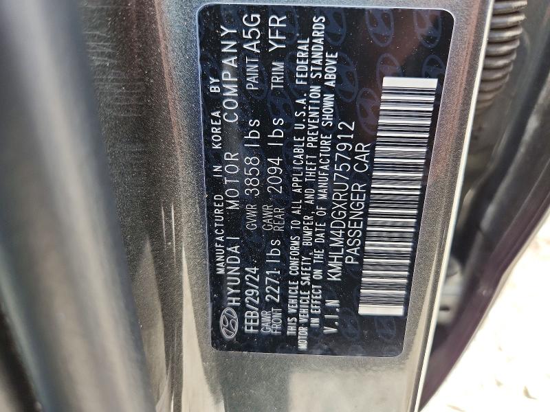 Продажа на аукционе авто 2024 Hyundai Elantra, vin: KMHLM4DGXRU757912, номер лота: 50454706