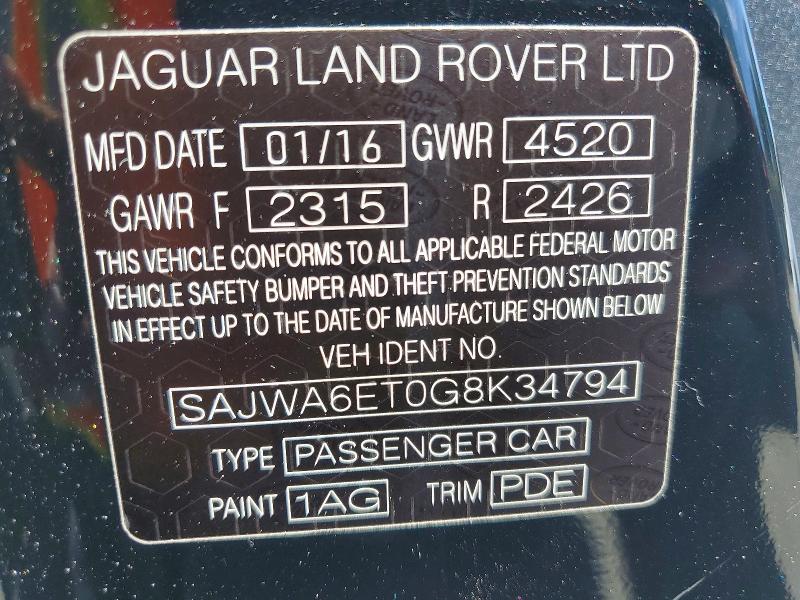 Aukcja sprzedaży 2016 Jaguar F-type, vin: SAJWA6ET0G8K34794, numer aukcji: 50799736