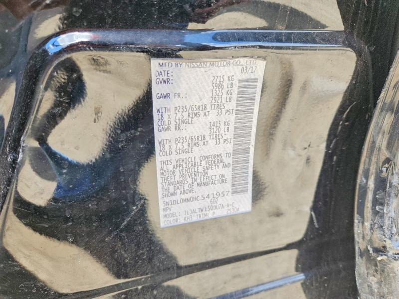 Aukcja sprzedaży 2017 Infiniti Qx60, vin: 5N1DL0MN0HC541957, numer aukcji: 48637356
