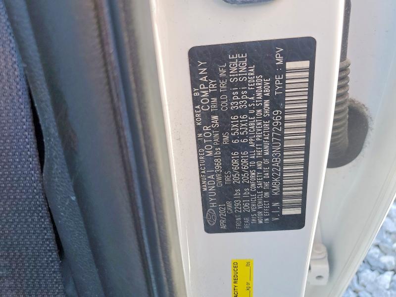 Продажа на аукционе авто 2022 Hyundai Kona, vin: KM8K22AB3NU772969, номер лота: 48645176