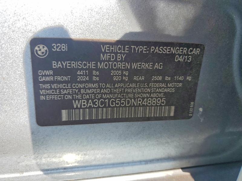 Продажа на аукционе авто 2013 Bmw 328, vin: WBA3C1G55DNR48895, номер лота: 49220596