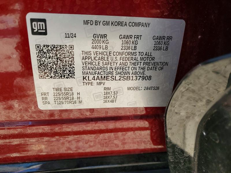 50746876 :رقم المزاد ، KL4AMESL2SB137908 vin ، 2025 Buick Encore Gx مزاد بيع